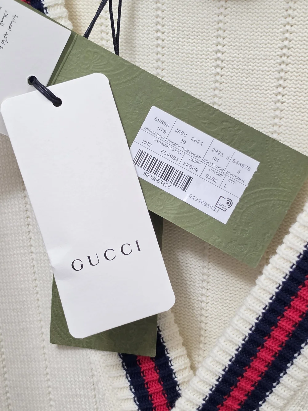 Gucci Cable-Knit Cardigan, L